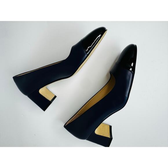 Stuart Weitzman Milla Blue Patent Leather Pumps Women’s Size 8 Heel Classic Shoe - Picture 6 of 12
